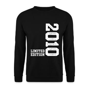 16th Birthday 2010 Limited Edition Boy Girls - Unisex Sweatshirt - black - Front - Alina (178cm) & Michal (187cm)