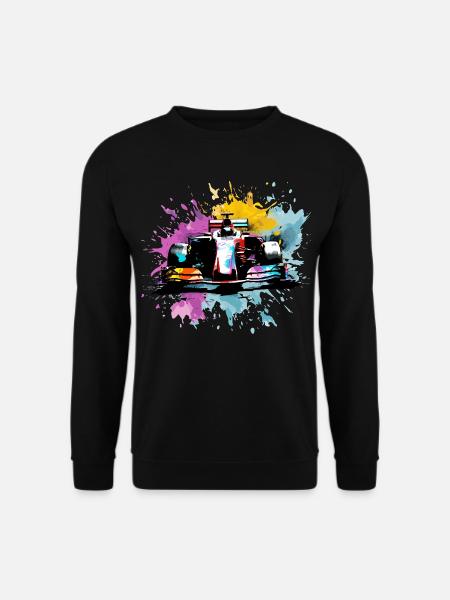 Colorful Splash Art Rush Race Car Driver Racing - Unisex Sweatshirt - black