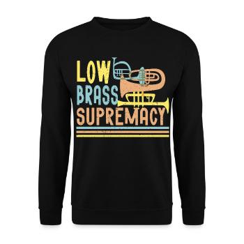 Fanfare de marche Fanfare de cuivres Supremacie des cuivres bas - Sweat-shirt Unisexe - noir - Devant - Alina (178cm) & Michal (187cm)