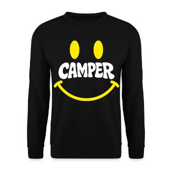 Campersmile - Sweat-shirt Unisexe - noir - Devant - Alina (178cm) & Michal (187cm)