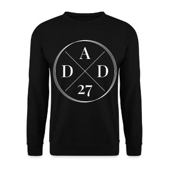 Dad 2027 - Unisex Sweatshirt - black - Front - Alina (178cm) & Michal (187cm)