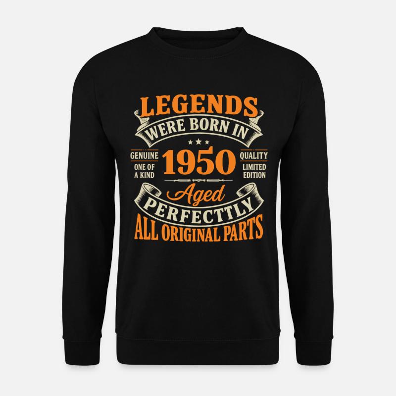 Legenden, geboren 1950 - Unisex Pullover - Schwarz