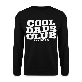 Cool Dads Club - Father's Day Dad Gift - Unisex Sweatshirt - black - Front - Alina (178cm) & Michal (187cm)