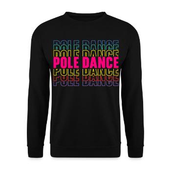 Pole Dance Danse Fitness - Sweat-shirt Unisexe - noir - Devant - Alina (178cm) & Michal (187cm)