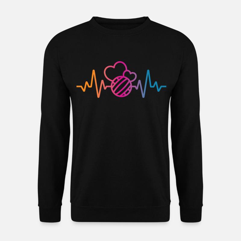 Volleyball Herzschlag - Unisex Pullover - Schwarz