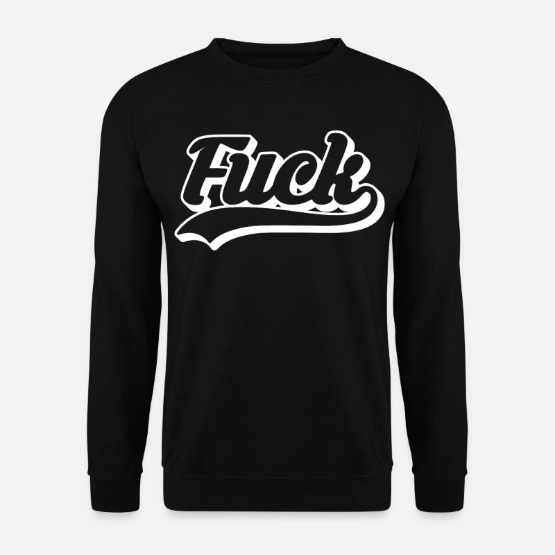 Fuck Retro Script - Unisex Sweatshirt - black
