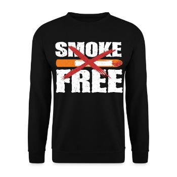 Non-fumeur, ex-fumeur, sans fumée - Sweat-shirt Unisexe - noir - Devant - Alina (178cm) & Michal (187cm)