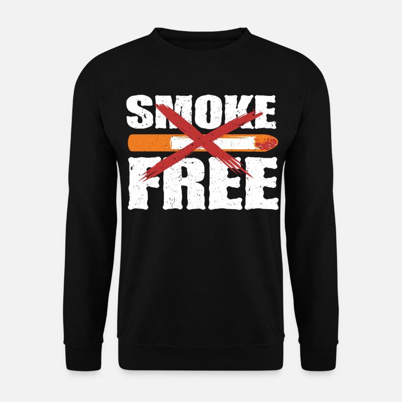Nichtraucher Ex Raucher Smoke Free - Unisex Pullover - Schwarz