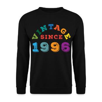 Millésime 1996 - Sweat-shirt Unisexe - noir - Devant - Alina (178cm) & Michal (187cm)