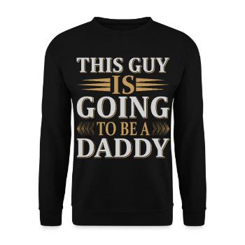 Annonce du futur papa - Sweat-shirt Unisexe - noir - Devant - Alina (178cm) & Michal (187cm)