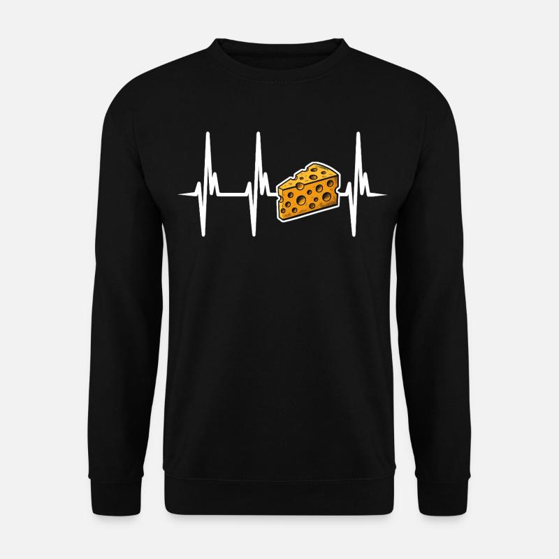 Ich liebe Käse - Unisex Pullover - Schwarz
