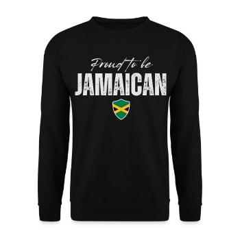 Jamaïcain fier, fabriqué en Jamaïque - Sweat-shirt Unisexe - noir - Devant - Alina (178cm) & Michal (187cm)