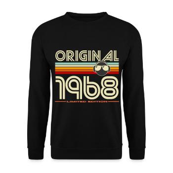 Originale limitierte Ausgabe von 1968 - Unisex Pullover - Schwarz - Vorne - Alina (178cm) & Michal (187cm)