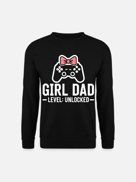 Werdender Papa & Vater, Geburt Tochter Mädchen - Unisex Pullover - Schwarz