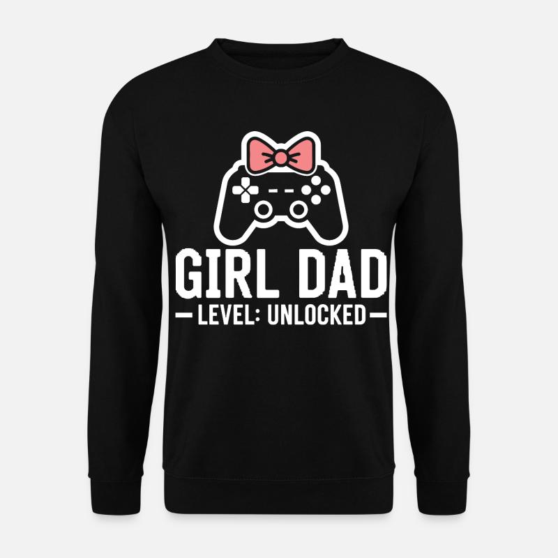 Werdender Papa & Vater, Geburt Tochter Mädchen - Unisex Pullover - Schwarz