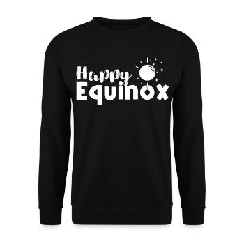 Joyeux équinoxe Pâques Ostara - Sweat-shirt Unisexe - noir - Devant - Alina (178cm) & Michal (187cm)