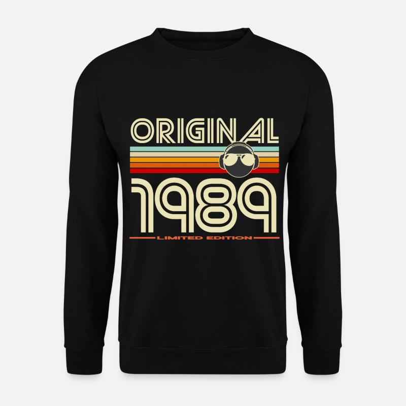 Originaler Retro-Helm von 1989 - Unisex Pullover - Schwarz