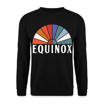 Équinoxe Joyeuses Pâques Ostara Eostre - Sweat-shirt Unisexe - noir - Devant - Alina (178cm) & Michal (187cm)