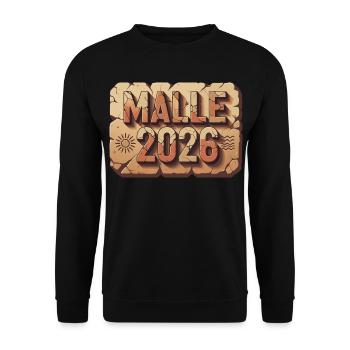 Fête de fin d’année Malle 2026 - Sweat-shirt Unisexe - noir - Devant - Alina (178cm) & Michal (187cm)