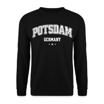 Souvenir de Potsdam, Allemagne pour hommes et femmes - Sweat-shirt Unisexe - noir - Devant - Alina (178cm) & Michal (187cm)