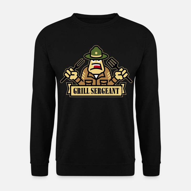 Grill Sergeant (Grilling / BBQ / Barbecue / Outl) - Unisex Sweatshirt - black