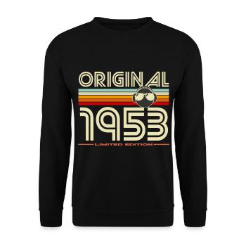 Originale limitierte Ausgabe von 1953 - Unisex Pullover - Schwarz - Vorne - Alina (178cm) & Michal (187cm)
