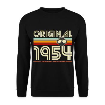 Original 1954 Limited Edition - Unisex Sweatshirt - black - Front - Alina (178cm) & Michal (187cm)