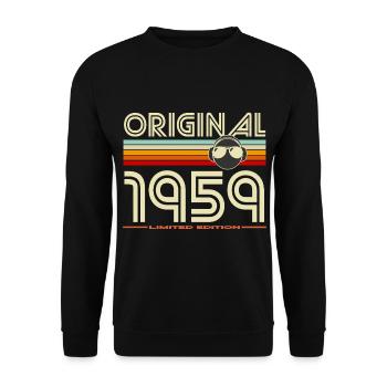 Rétro 1959 Édition Limitée - Sweat-shirt Unisexe - noir - Devant - Alina (178cm) & Michal (187cm)