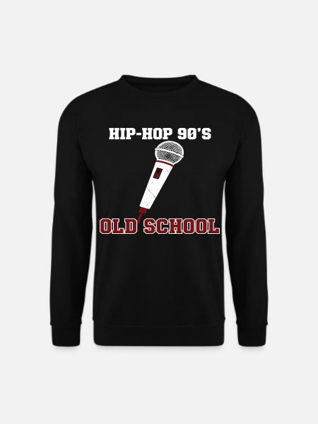 Hip Hop 90-tals Old School DJ Vinyl - Unisextröja - svart