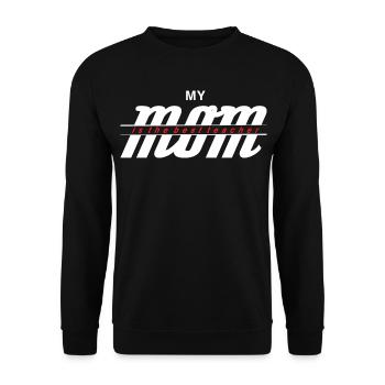 My Mom The Best Teacher Shirt - Unisex Sweatshirt - black - Front - Alina (178cm) & Michal (187cm)