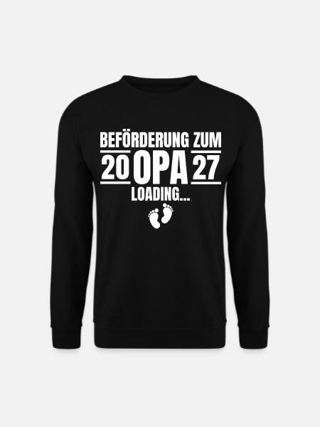 Beförderung zum Opa 2027 Loading - Unisex Pullover - Schwarz
