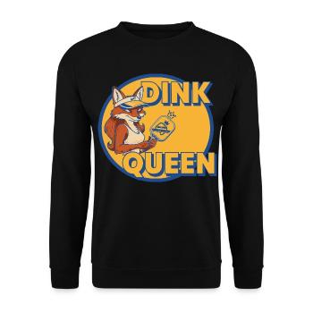Pickleball Dink Queen Funny Player Love Pickleball - Unisex Sweatshirt - black - Front - Alina (178cm) & Michal (187cm)