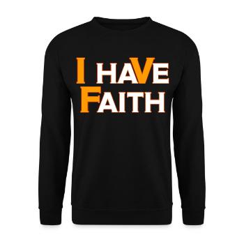 I Have Faith IVF Month Infertility Awareness Month - Unisex Sweatshirt - black - Front - Alina (178cm) & Michal (187cm)