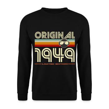 Originale limitierte Ausgabe von 1949 - Unisex Pullover - Schwarz - Vorne - Alina (178cm) & Michal (187cm)