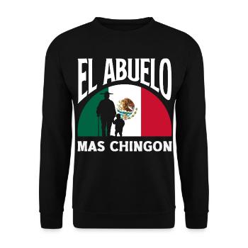 Mexiko Stolz & Heimat Mexikaner Mexico Flagge - Unisex Pullover - Schwarz - Vorne - Alina (178cm) & Michal (187cm)