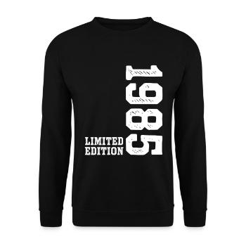 41e anniversaire 1985 Édition limitée Homme Femme - Sweat-shirt Unisexe - noir - Devant - Alina (178cm) & Michal (187cm)