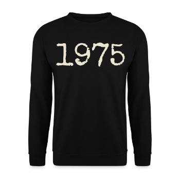 Geburtstagsgeschenk 1975 – Großartig seit 1975 - Unisex Pullover - Schwarz - Vorne - Alina (178cm) & Michal (187cm)