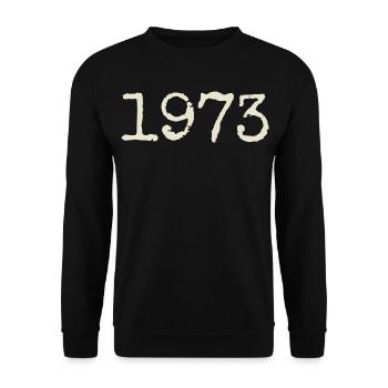 Cadeau Anniversaire 1973 - Génial depuis 1973 - Sweat-shirt Unisexe - noir - Devant - Alina (178cm) & Michal (187cm)