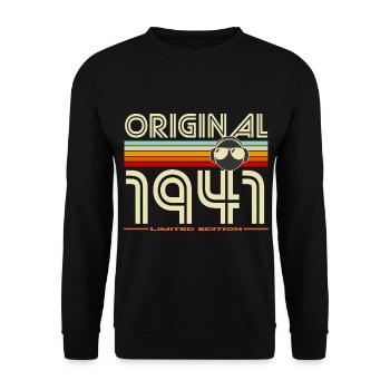 Original 1941 Édition Rétro - Sweat-shirt Unisexe - noir - Devant - Alina (178cm) & Michal (187cm)