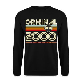 Original 2000 Retro Edition - Unisex Sweatshirt - black - Front - Alina (178cm) & Michal (187cm)