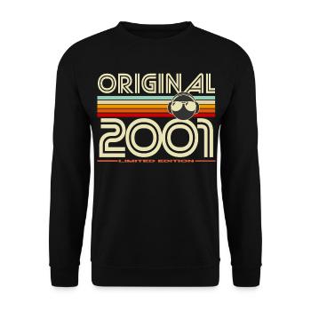 Original 2001 Édition Limitée Retro - Sweat-shirt Unisexe - noir - Devant - Alina (178cm) & Michal (187cm)