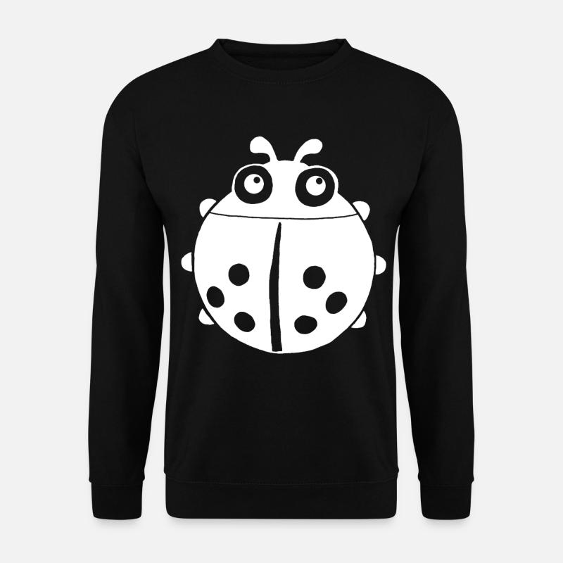 White ladybug - Unisex Sweatshirt - black