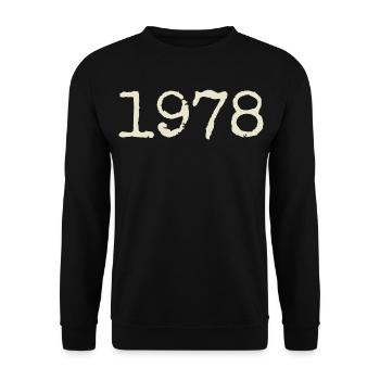 Cadeau Anniversaire 1978 - Génial depuis 1978 - Sweat-shirt Unisexe - noir - Devant - Alina (178cm) & Michal (187cm)