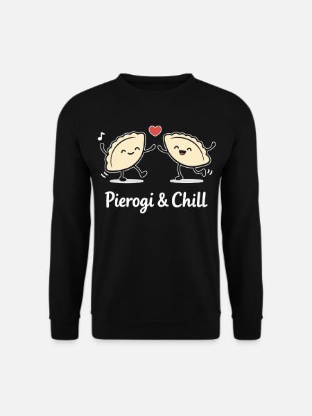 Pierogi & Chill: Rolig dansande Pierogies Polska - Unisextröja - svart