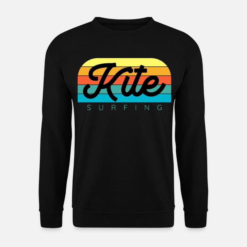 Kitesurfer Kiteboard Kitesurfen Kitesurf - Unisex Pullover - Schwarz