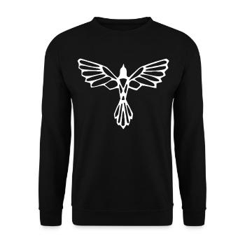 L'envol de l'oiseau blanc - Sweat-shirt Unisexe - noir - Devant - Alina (178cm) & Michal (187cm)
