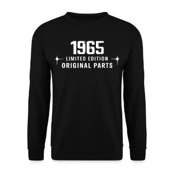 Vintage 1965 - Unisex Sweatshirt - black - Front - Alina (178cm) & Michal (187cm)