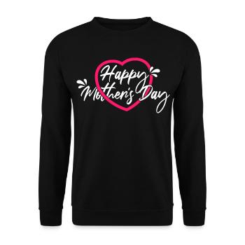Bonne chemise de la fête des mères - Sweat-shirt Unisexe - noir - Devant - Alina (178cm) & Michal (187cm)