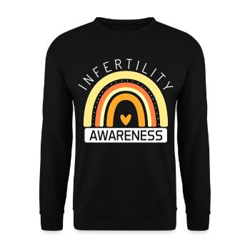 Infertility Awareness Month IVF Month Orange - Unisex Sweatshirt - black - Front - Alina (178cm) & Michal (187cm)