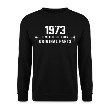 Millésime 1973 - Sweat-shirt Unisexe - noir - Devant - Alina (178cm) & Michal (187cm)